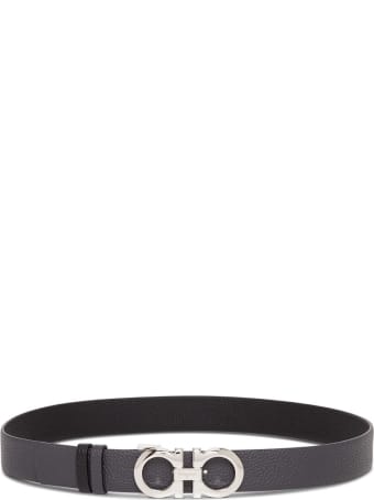 Salvatore Ferragamo Reversible Gancini Leather Belt