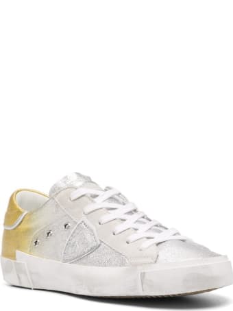 Philippe Model Low Sneakers In Gradient-effect Leather