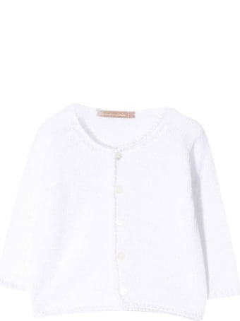 La stupenderia White Baby Cardigan