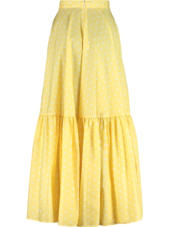 Plan C Polka-dot Cotton Skirt