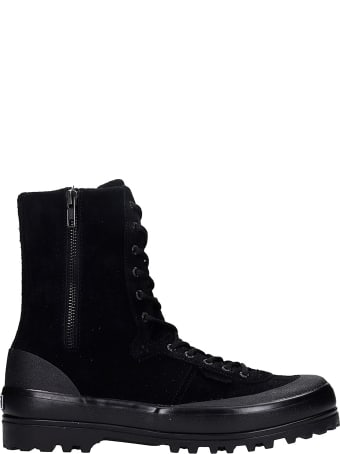Superga Cotseu Sneakers In Black Suede