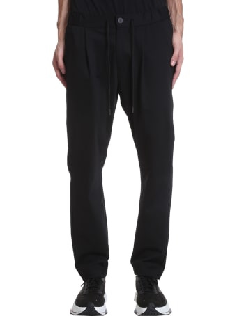 Attachment Pants In Black Cotton