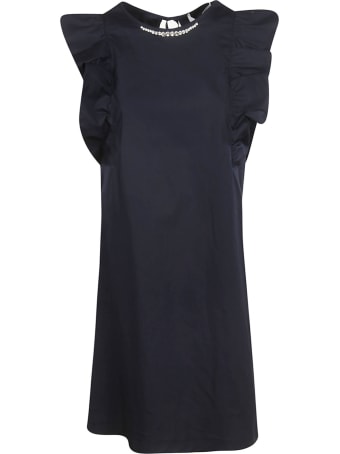 Blugirl Ruffled Sleeve Short Dress