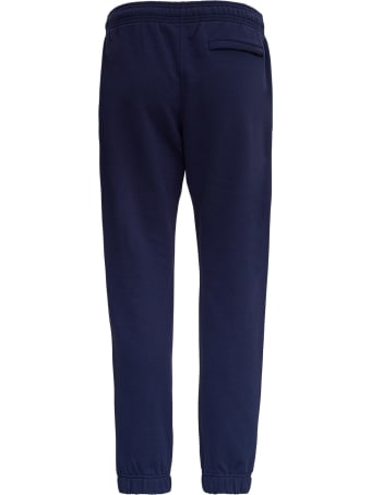 Kenzo Blue Cotton Jogger With Tiger Patch