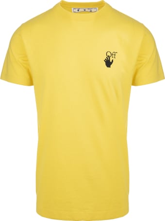 Off-White Man Spray Marker Yellow T-shirt