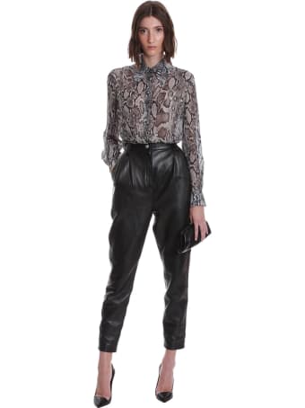 Magda Butrym Naturalny Shirt In Animalier Silk