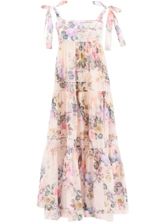 Zimmermann Brigthon Dress In Floral Cotton