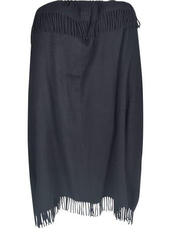 Giorgio Armani Frayed Detail Cape