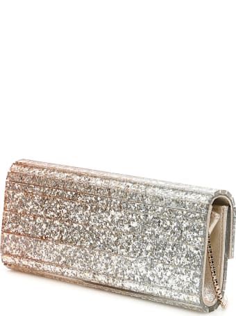 Jimmy Choo Acrylic Sweetie Triple Degrade Glitter Clutch