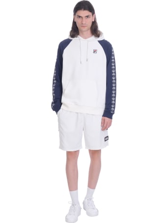 Fila Hudd Sweatshirt In White Cotton