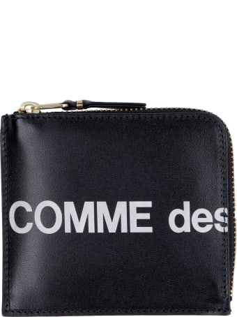 Comme des Garçons Wallet Huge Leather Zipped Coin Purse