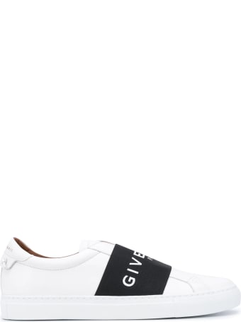 Givenchy Man White And Black Urban Street Sneakers With Band
