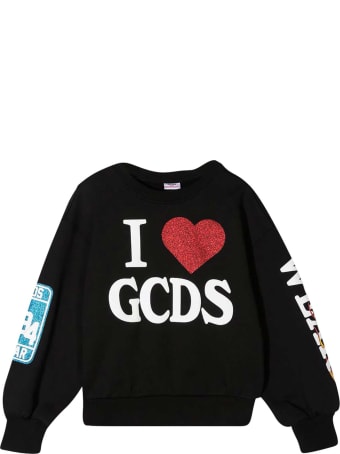 GCDS Mini Black Sweatshirt