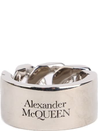 Alexander McQueen Identity Chain Antique Ring