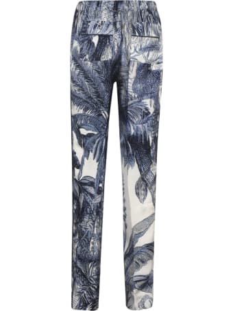 For Restless Sleepers Tropical Print Fitted Trousers