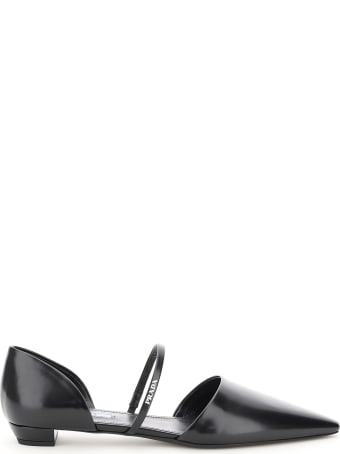 Prada Leather Ballet Flats