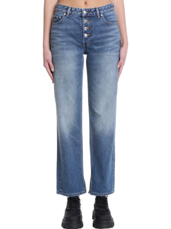 Ganni Jeans In Blue Denim