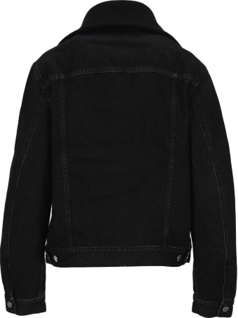 Helmut Lang Knit Collar Trucker Jacket