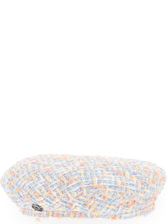 Maison Michel Flore Tweed Beret