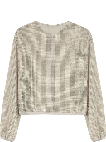 Fabiana Filippi Knit Mesh Bomber Jacket