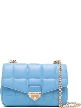 MICHAEL Michael Kors Soho Crossbody Bag In Light Blue Leather