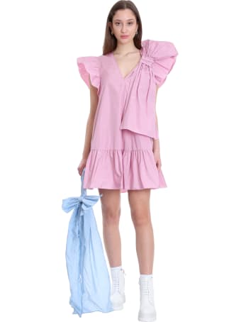 RED Valentino Dress In Rose-pink Cotton