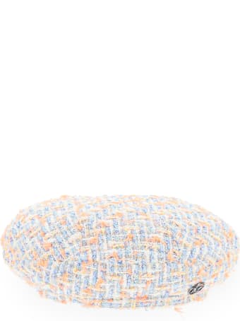 Maison Michel Flore Tweed Beret