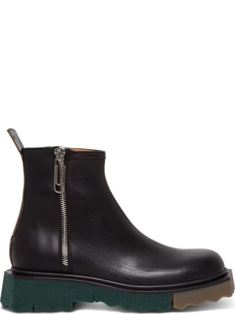 Off-White Sponge Sole Zip Booties
