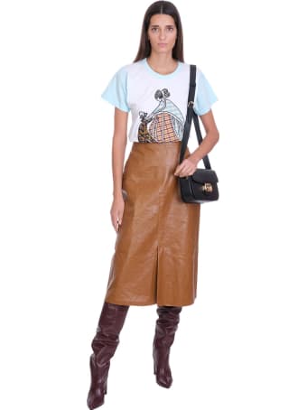 Lanvin Patchwork Mother And Child T-shirt In White Cotton