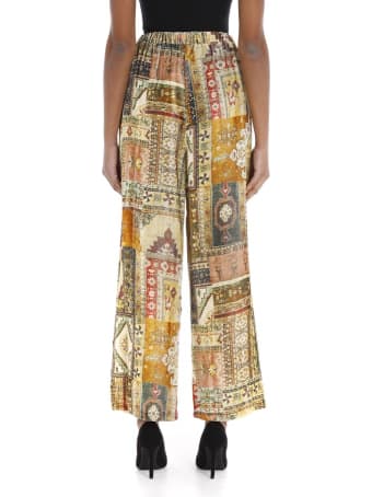 Mes Demoiselles Pants - Green Print - Baloutche