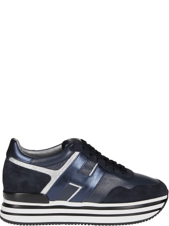 Hogan Blue Leather H222 Sneakers