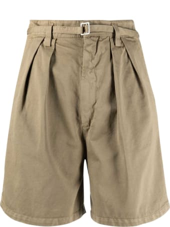 Haikure Khaki High-waisted Shorts