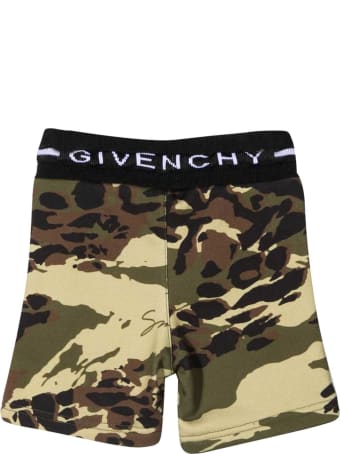 Givenchy Sports Shorts With Camouflage Print