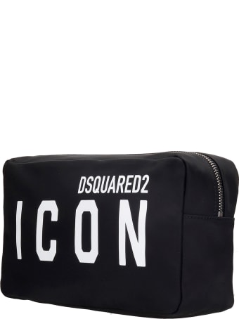 Dsquared2 Beauty Case In Black Nylon