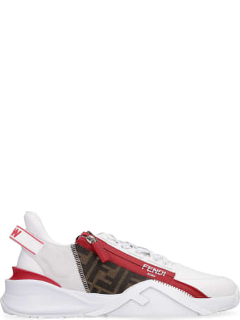 Fendi Fendi Flow Leather Low-top Sneakers