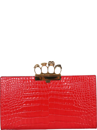 Alexander McQueen Skull Four-ring Flat Pouch