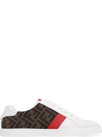 Fendi Leather Low-top Sneakers