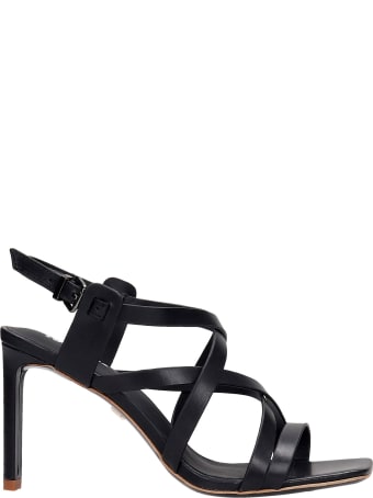 Lola Cruz Sandals In Black Leather