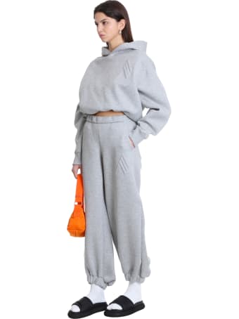 The Attico Pants In Grey Jersey