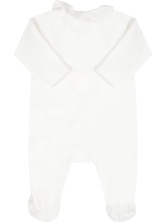 Chloé White Set For Babygirl With Logo