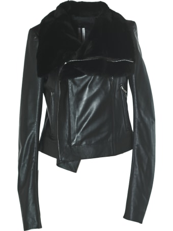 Rick Owens Leather Padded Jacket
