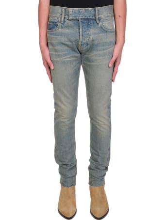 FEAROFGODZEGNA Jeans In Beige Denim