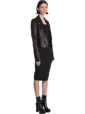 Rick Owens Bustier Dress Dress In Black Cotton