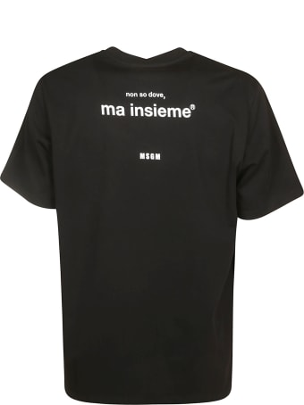 MSGM Regular Fit Quote T-shirt