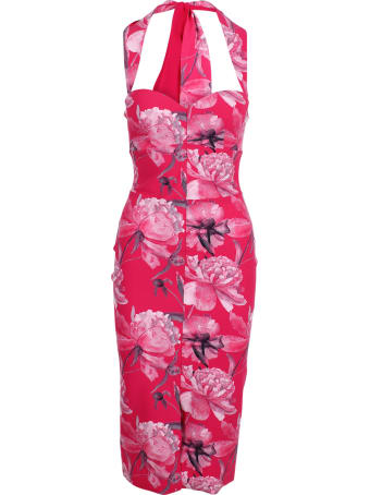 La Petit Robe Di Chiara Boni Le Petite Robe Di Chiara Boni 'roos Print' Polyamide Dress