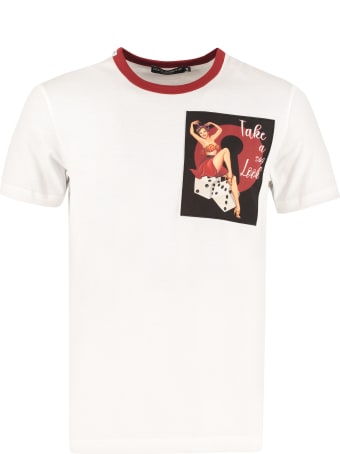 Dolce & Gabbana Cotton T-shirt With Patches