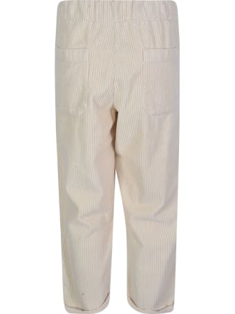 Labo.Art Straight Leg Cropped Ribbed Trousers