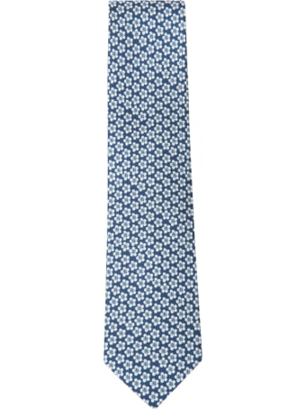 Eddy Monetti Floral Motif Print Neck Tie