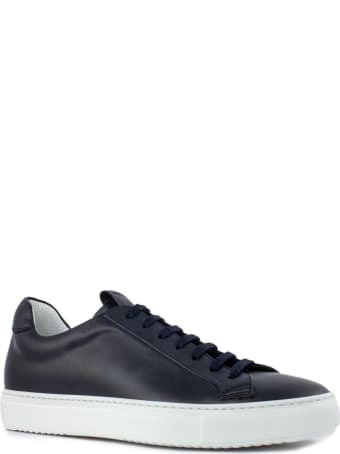 Doucal's Sneaker In Blue Leather