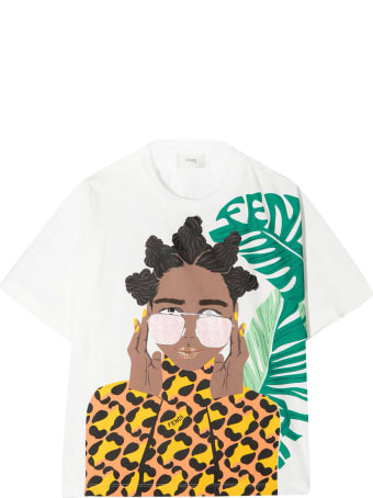 Fendi White T-shirt Teen